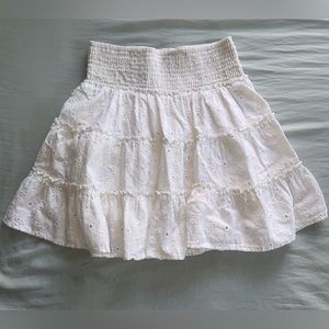 AE High Waisted Ruffle Mini Skirt